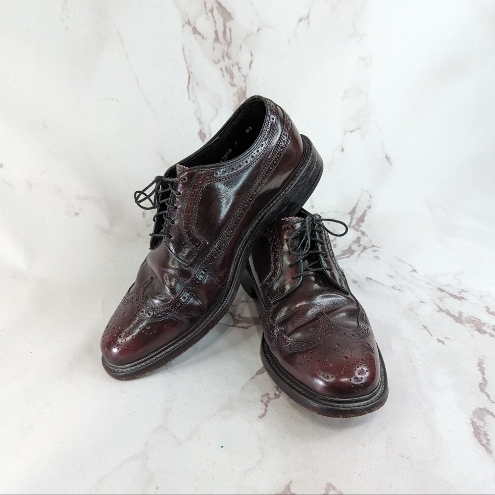 Florsheim Shoes Mens 8.5 Wing Ox Oxford Red Lace Up 66400